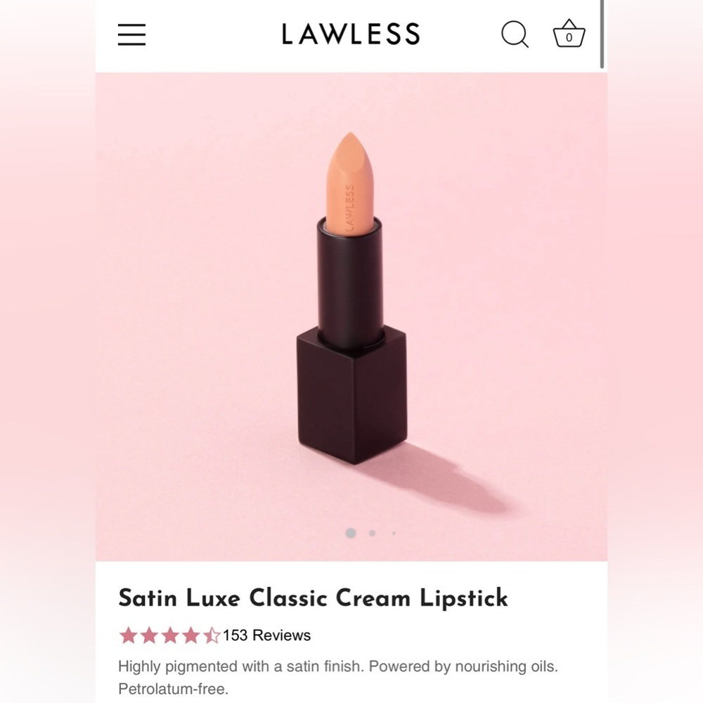 LAWLESS Satin Luxe Classic Cream Lipstick
